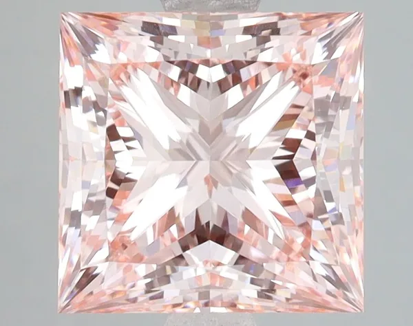 4ct PRINCESS Fancy Intense Pink VVS2 Coloured Lab diamond