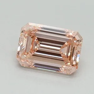 0.75ct EMERALD Fancy Intense Pink VS1 Coloured Lab diamond