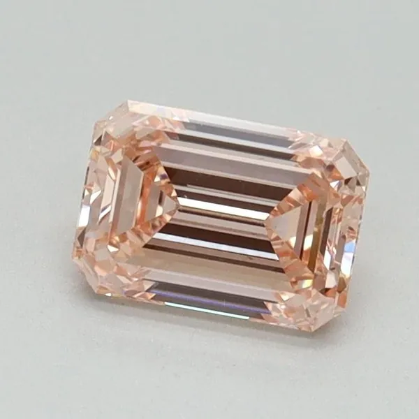 0.75ct EMERALD Fancy Intense Pink VS1 Coloured Lab diamond