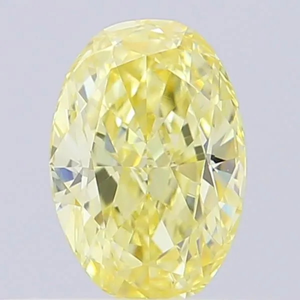 0.39ct OVAL Fancy Light Yellow VS2 Coloured Lab diamond
