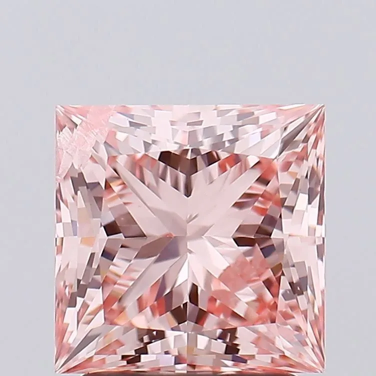 2.05ct PRINCESS Fancy Intense Pink I1 Coloured Lab diamond