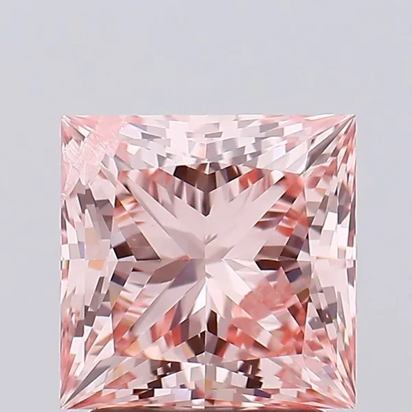 2.05ct PRINCESS Fancy Intense Pink I1 Coloured Lab diamond
