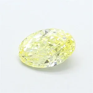 1.06ct OVAL Fancy Yellow VVS2 Coloured Lab diamond