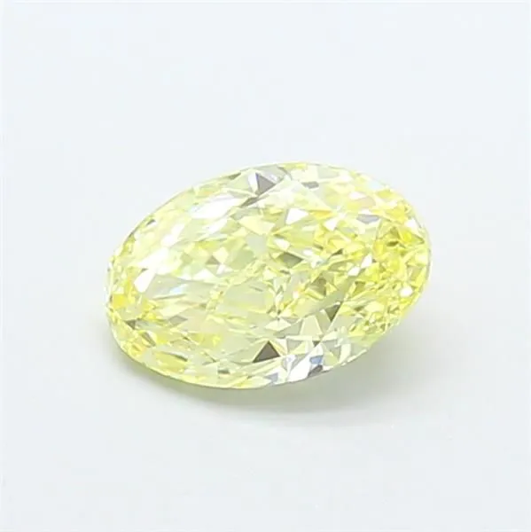 1.06ct OVAL Fancy Yellow VVS2 Coloured Lab diamond