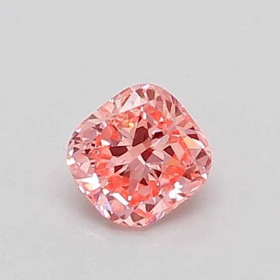 0.40ct CUSHION Fancy Vivid Pink SI1 Coloured Lab diamond