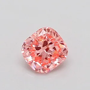 0.4ct CUSHION Fancy Vivid Pink SI1 Coloured Lab diamond