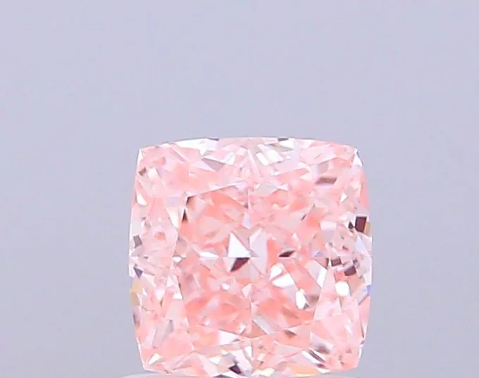 1.04ct CUSHION Fancy Intense Pink VVS2 Coloured Lab diamond
