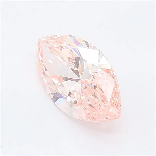 1.23ct MARQUISE Fancy Vivid Pink VVS2 Coloured Lab diamond
