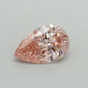 0.35ct PEAR Fancy Vivid Pink VVS2 Coloured Lab diamond