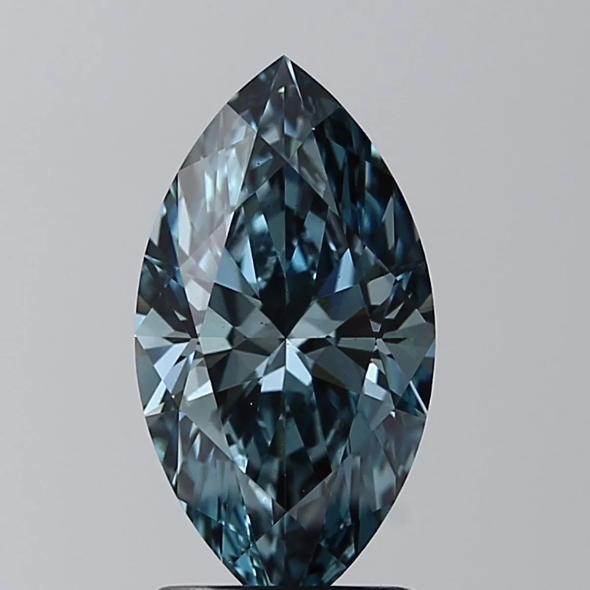 1.70ct MARQUISE Fancy Vivid Greenish Blue VS1 Coloured Lab diamond