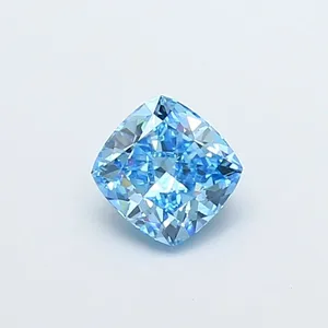 1.08ct CUSHION Fancy Vivid Blue SI1 Coloured Lab diamond