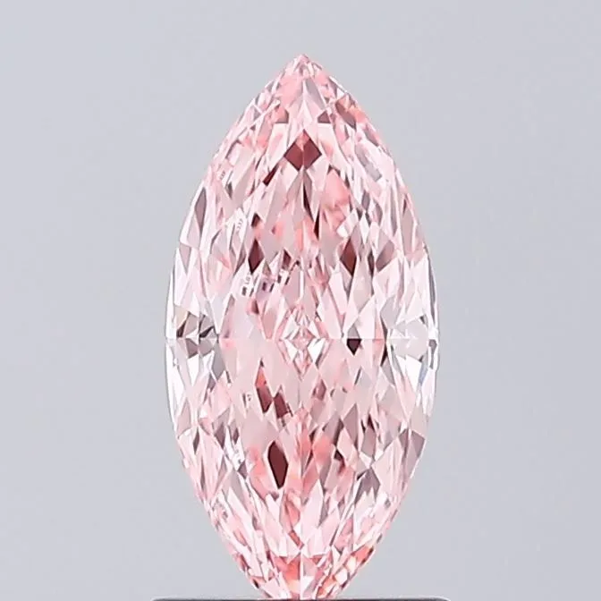 1.04ct MARQUISE Fancy Vivid Pink VS1 Coloured Lab diamond