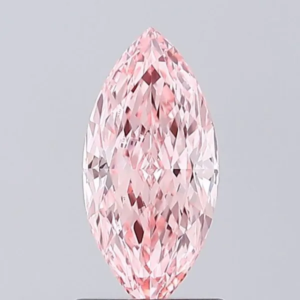 1.04ct MARQUISE Fancy Vivid Pink VS1 Coloured Lab diamond