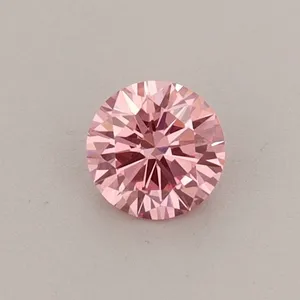 0.34ct ROUND Fancy Vivid Pink VVS2 Coloured Lab diamond