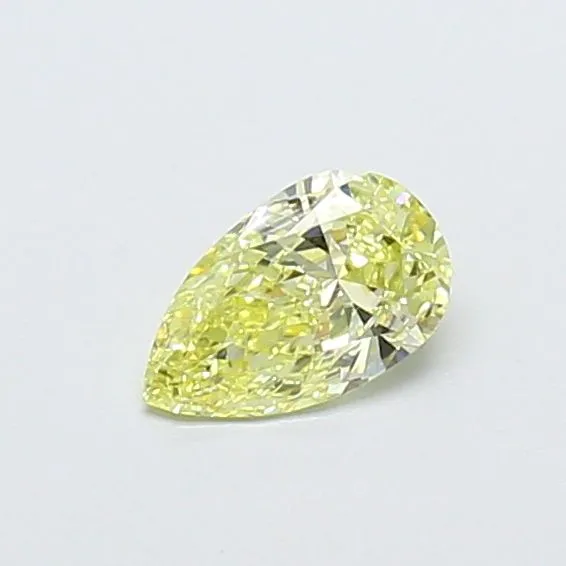 0.33ct PEAR Fancy Yellow VS1 Coloured Lab diamond