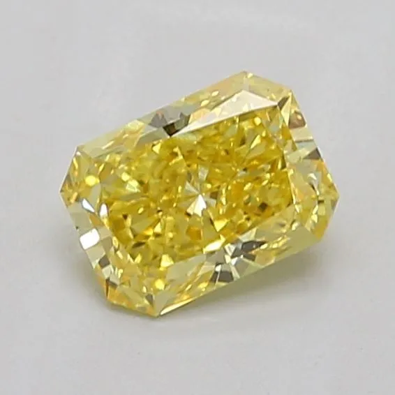 0.96ct RADIANT Fancy Vivid Yellow VS1 Coloured Lab diamond