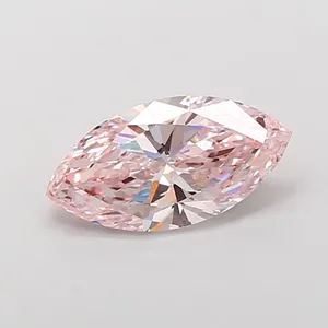 3ct MARQUISE Fancy Pink VVS2 Coloured Lab diamond