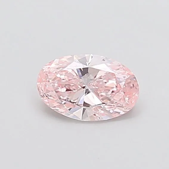 0.70ct OVAL Fancy Intense Pink VS1 Coloured Lab diamond