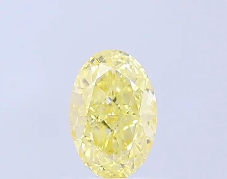 1.14ct OVAL Fancy Intense Yellow VS1 Coloured Lab diamond