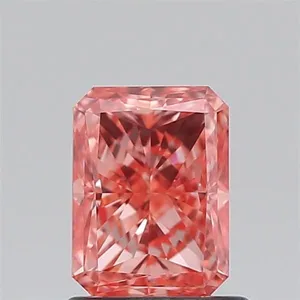 1.01ct RADIANT Fancy Vivid Pink VVS2 Coloured Lab diamond