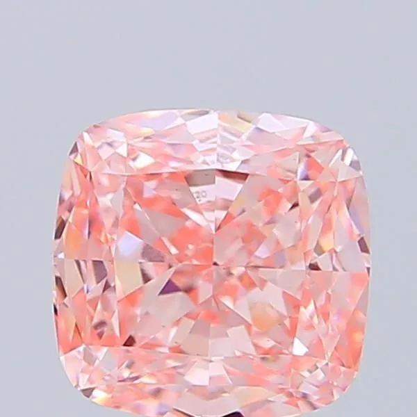 1.02ct CUSHION Fancy Intense Pink VS1 Coloured Lab diamond