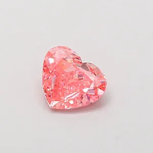 1.01ct HEART Fancy Vivid Pink VS1 Coloured Lab diamond