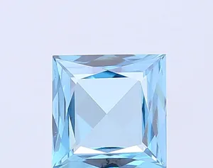 1.35ct PRINCESS Fancy Vivid Blue VS2 Coloured Lab diamond