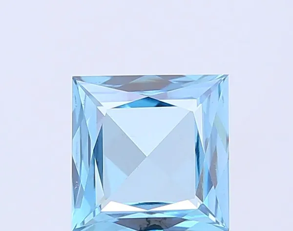 1.35ct PRINCESS Fancy Vivid Blue VS2 Coloured Lab diamond