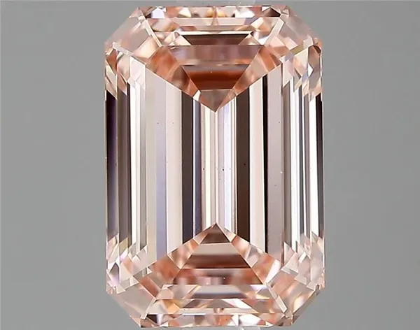 1.5ct EMERALD Fancy Intense Pink VS1 Coloured Lab diamond
