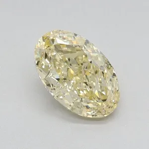 0.57ct OVAL Fancy Yellow VS1 Coloured Lab diamond