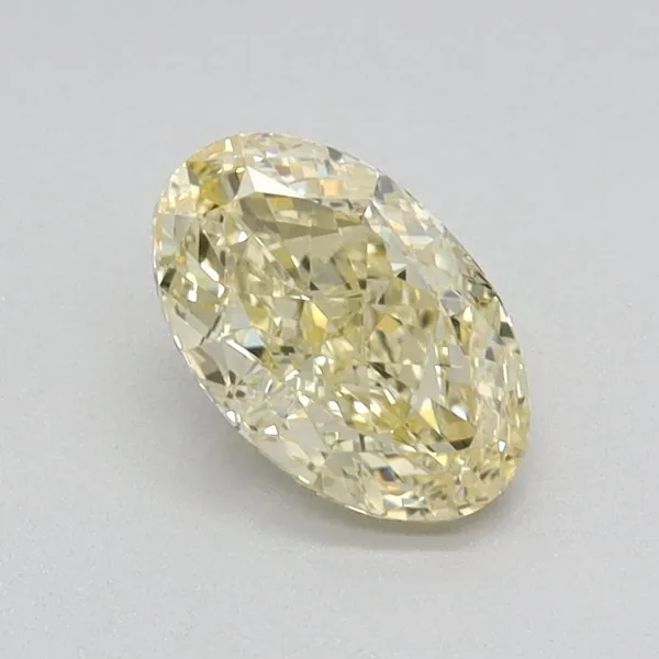 0.57ct OVAL Fancy Yellow VS1 Coloured Lab diamond