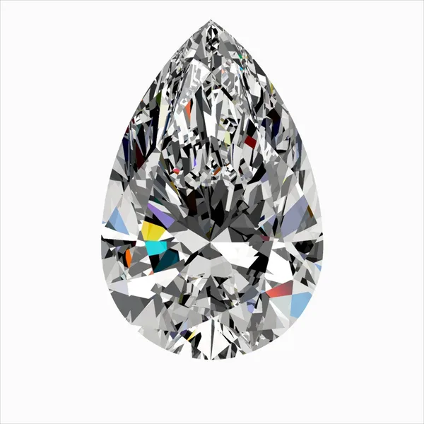 0.46ct PEAR E VVS2 Natural diamond