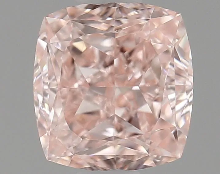 0.72ct CUSHION Fancy Vivid Pink VVS1 Coloured Lab diamond