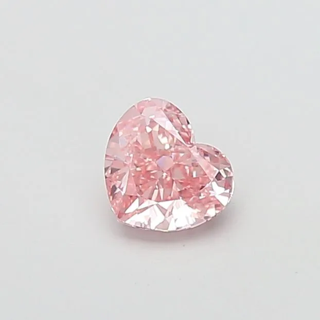 1.02ct HEART Fancy Intense Pink VVS2 Coloured Lab diamond