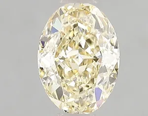 1.08ct OVAL Fancy Yellow VVS2 Coloured Lab diamond