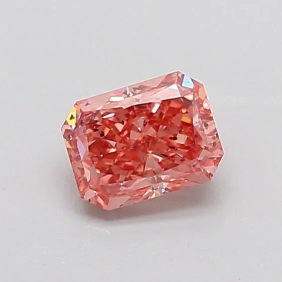 1.01ct RADIANT Fancy Vivid Pink SI2 Coloured Lab diamond