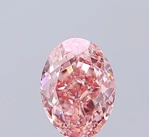 1ct OVAL Fancy Vivid Pink VS1 Coloured Lab diamond