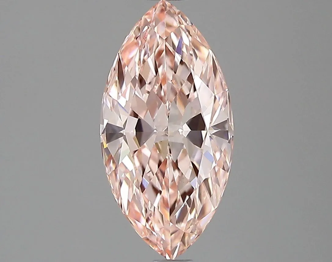 1.54ct MARQUISE Fancy Vivid Pink VS1 Coloured Lab diamond