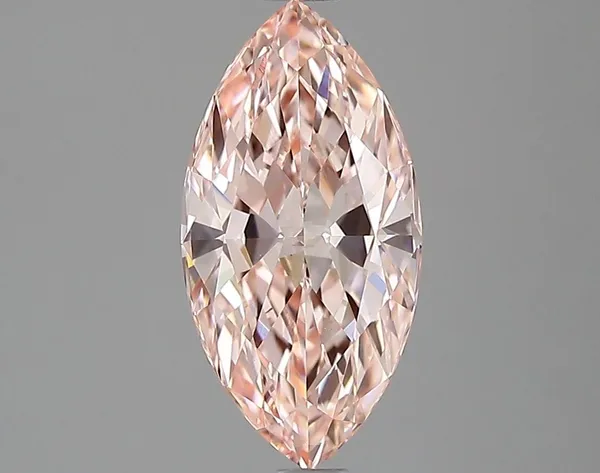 1.54ct MARQUISE Fancy Vivid Pink VS1 Coloured Lab diamond
