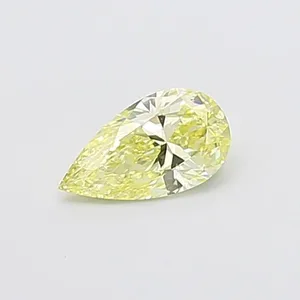 0.44ct PEAR Fancy Yellow I1 Coloured Lab diamond