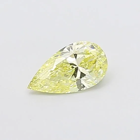 0.44ct PEAR Fancy Yellow I1 Coloured Lab diamond