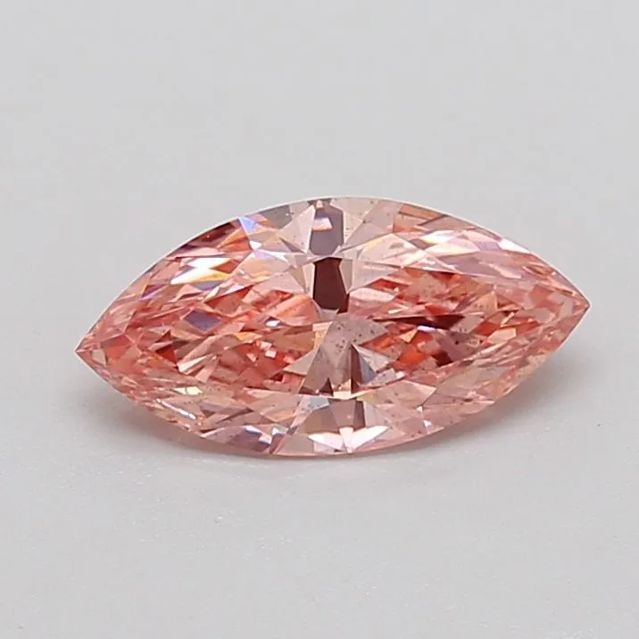 1.03ct MARQUISE Fancy Intense Brownish Pink SI1 Coloured Lab diamond