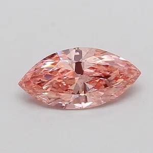 1.03ct MARQUISE Fancy Intense Brownish Pink SI1 Coloured Lab diamond