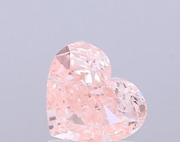 1.01ct HEART Fancy Intense Pink VS2 Coloured Lab diamond