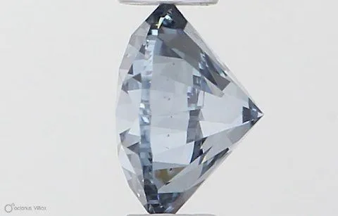 0.5ct ROUND Fancy Intense Blue SI1 Coloured Lab diamond