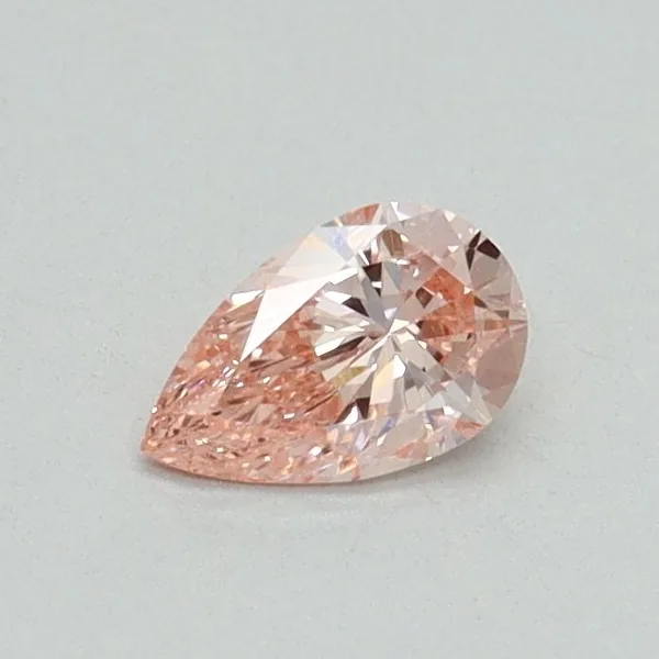 0.3ct PEAR Fancy Intense Pink SI1 Coloured Lab diamond