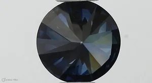 0.37ct ROUND Fancy Vivid Blue VS1 Coloured Lab diamond
