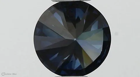 0.37ct ROUND Fancy Vivid Blue VS1 Coloured Lab diamond