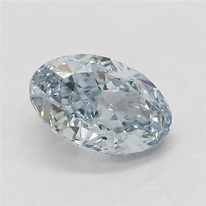 1.09ct OVAL Fancy Intense Blue VS1 Coloured Lab diamond