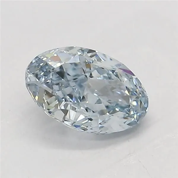 1.09ct OVAL Fancy Intense Blue VS1 Coloured Lab diamond